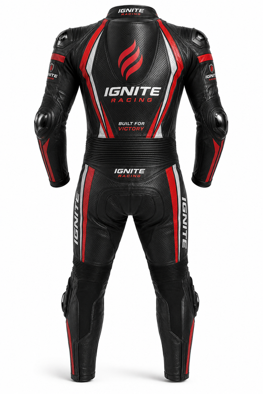 Ignite Racing CE Level 2 One-Piece Leather Motorcycle Racing Suit