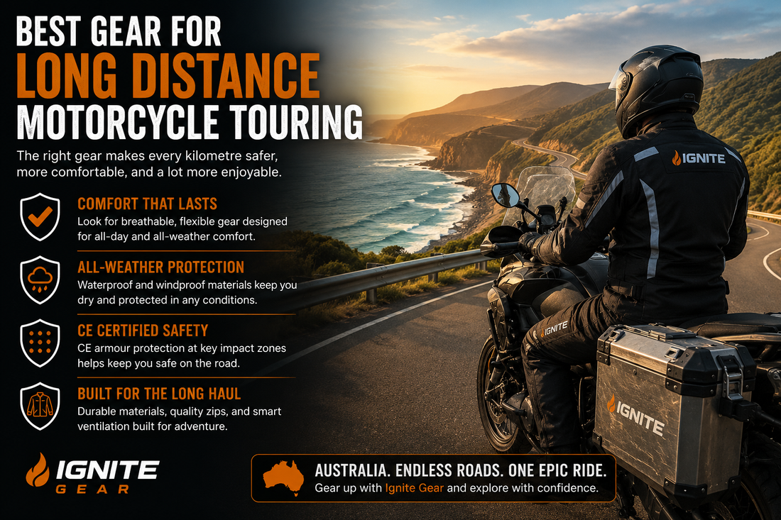 Long distance motorcycle touring