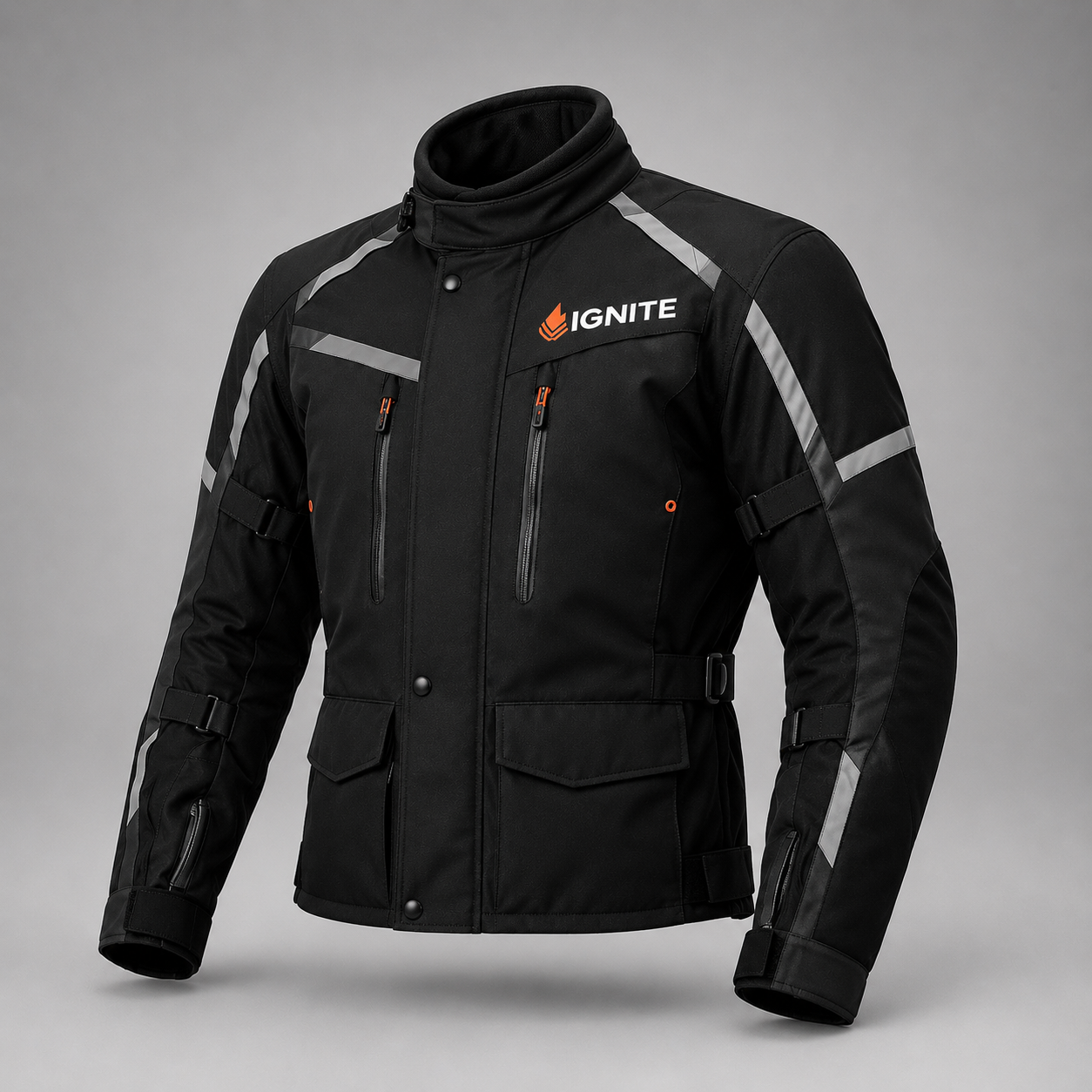 Ignite Storm CE Waterproof Touring Motorcycle Suit – Black Edition