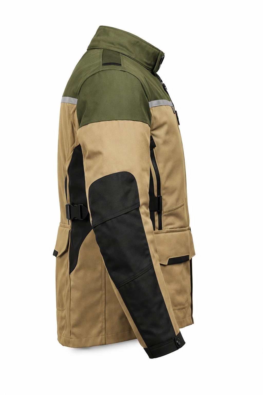 Ignite Storm Olive/Tan CE Armoured Waterproof Motorcycle Jacket
