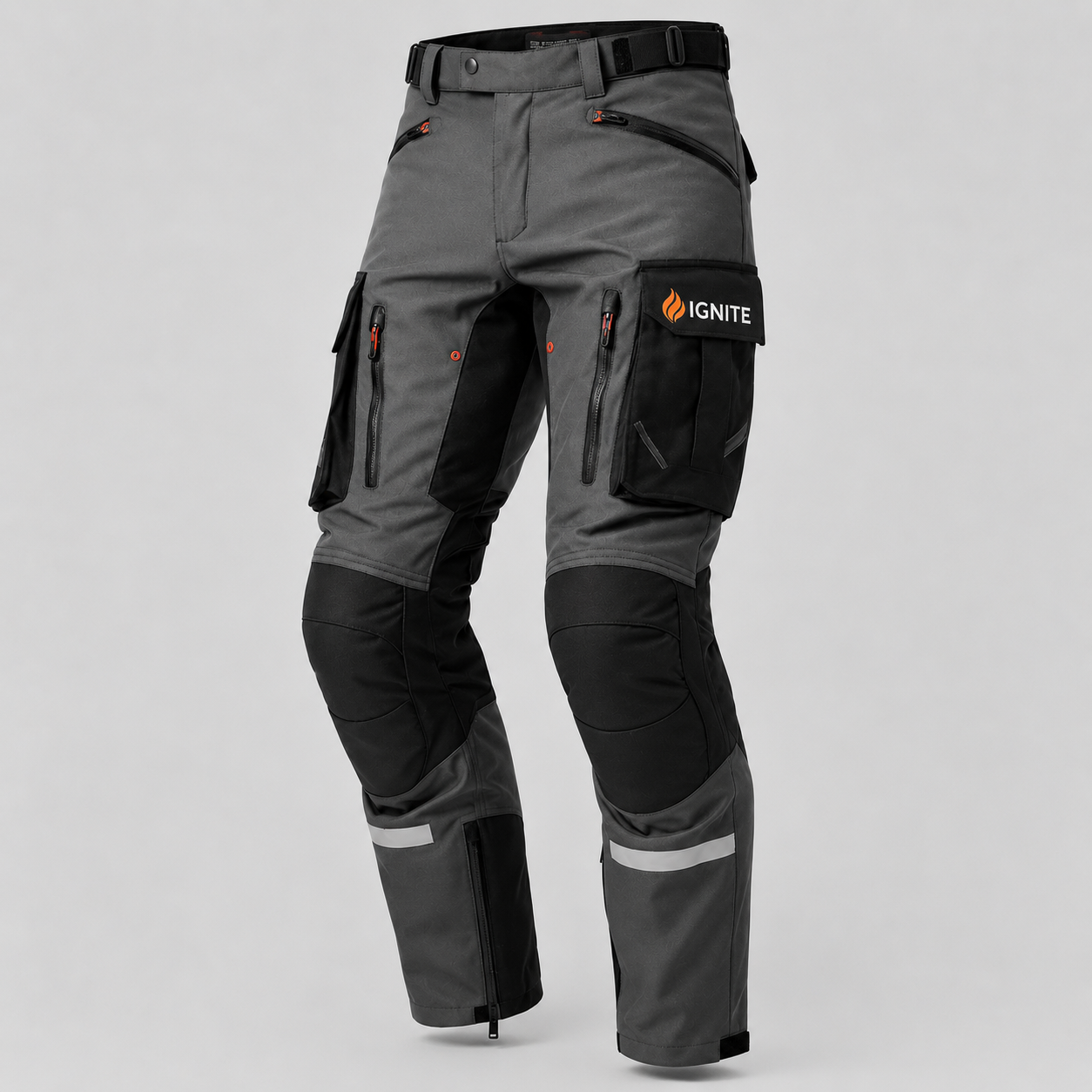 Ignite Storm CE Armoured Waterproof Motorcycle Touring Suit – Grey