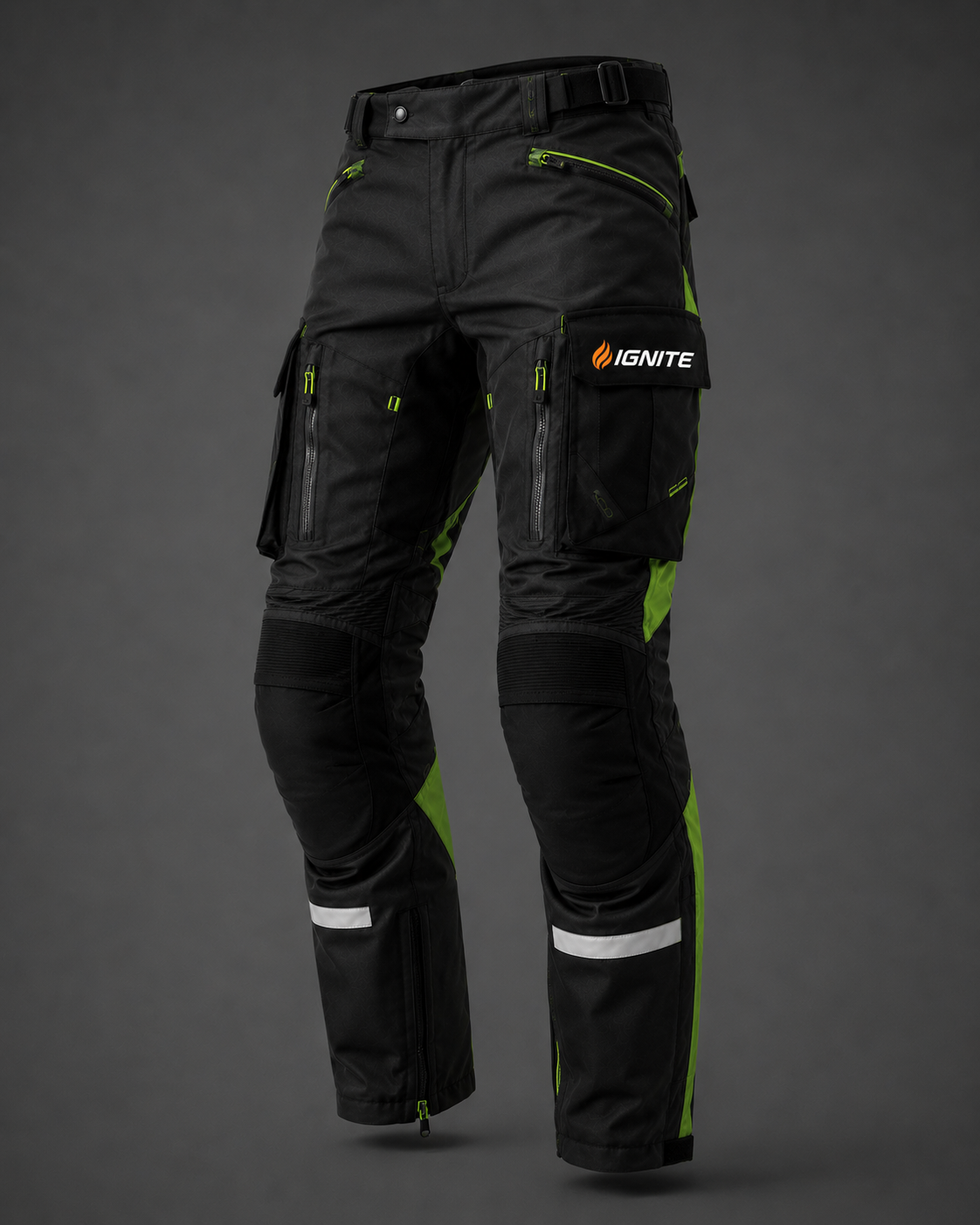 Ignite Storm Green CE Armoured Waterproof Motorcycle Touring Suit