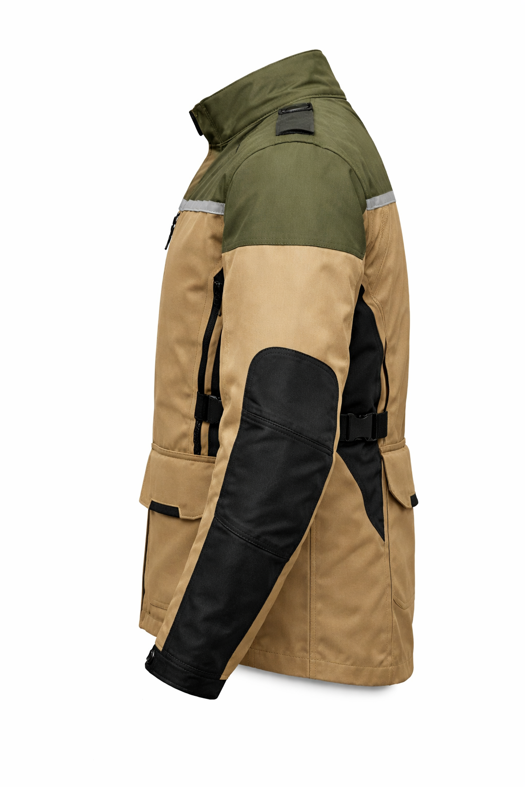 Ignite Storm Olive/Tan CE Armoured Waterproof Motorcycle Jacket