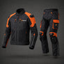 Ignite Apex Orange CE Armoured Waterproof Motorcycle Touring Suit