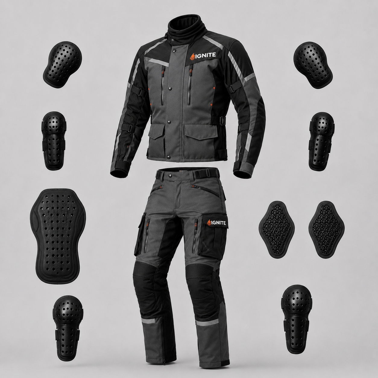 Motorcycle suit with Armour